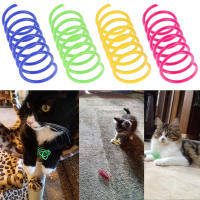 Juguetes Para Gatos 16pcs Coloridos Sprials De Plástico Duraderos Interactivos Para Gatos Y Gatitos Herramientas De Sprials Para Gatos - details 1