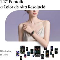 Smartwatch, Reloj Inteligente Hombre Mujer,  Reloj Inteligente Mujer, Diseño Fino, Oxímetro, Podómetro, Sueño, Pulsometro, Compatible con Android iOS, Pulsera Actividad Impermeable IP67 - details 0
