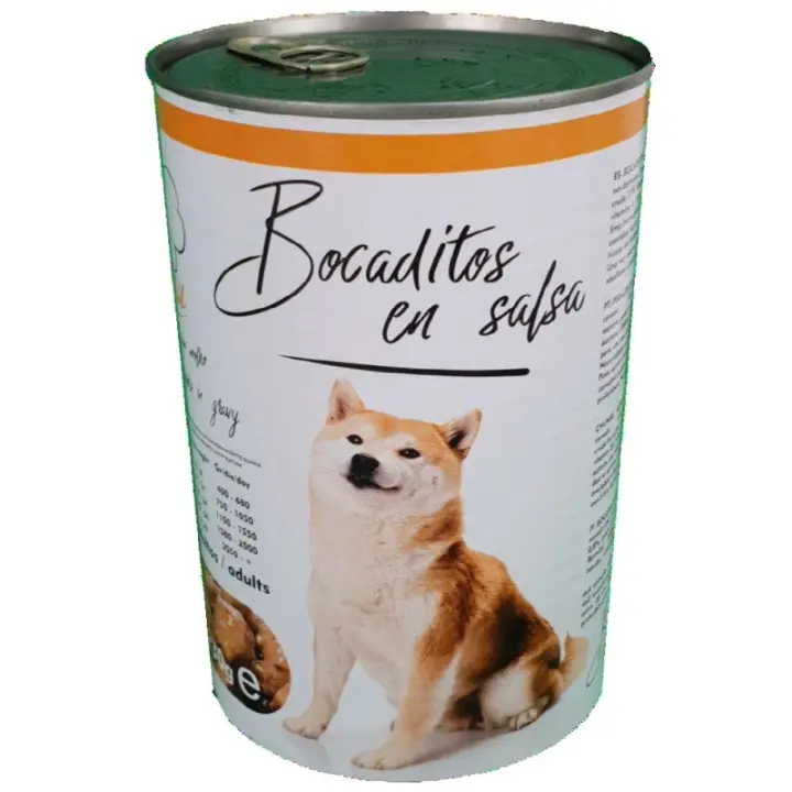 2X1230G  Comida Canina Bocaditos en Salsa Menú Buey 1230g (Pack 2 Latas) - 1