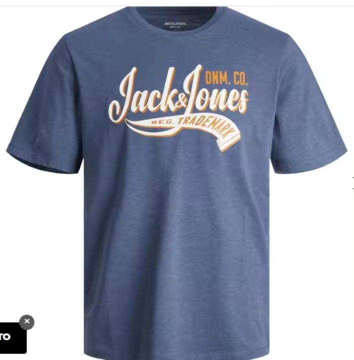 Camiseta JACK & JONES JJLEGO TEE SS O NECK 12246690 AZUL Azul - 1