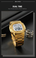 Reloj Digital Para Hombre SKMEI Con Pantalla Retroiluminada Contador De Retroceso Impermeable Cronógrafo Alarmas Fecha Reloj De Pulsera - details 5