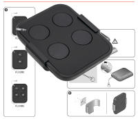 Gadoore 433MHz FLO2RE FL04RE Control Remoto De Puerta De Garage Compatible Con FLO2R-S FLO4R ON1E ON2E ON4E MUY VR ERA INTI1 ERA INTI2 - details 3