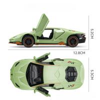Lamborghini LP780-4 De 1:36 En Aleación Con Sonido Y Luz Juguete De Coche Deportivo De Simulación Alta Para Niños Regalo - details 1