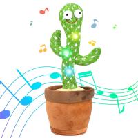 Muñeco De Peluche De Cactus Que Danza Y Habla Juguetes Electrónicos Interactivos Con Luz Y Música Regalo Educativo Para Niños - details 1