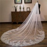 Velo De Novia Blanca Ivoire De 3x3 Metros Con Aplicaciones De Encaje Para La Boda Vestido De Novia Con Combinación Incluida - details 3