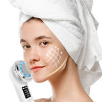 Masajeador Facial Recargable, Aparatos Contra Arruga y Edad, Terapia de luz roja para arrugas de cara y cuello, varita facial antienvejecimiento, moho frío y herramientas de cuidado de la piel de limpieza profunda caliente. - details 6