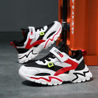 Zapatillas De Deporte Para Niños Cuero Malla Transpirable Cómodas Para Caminar Y Correr Al Aire Libre Moda Infantil - details 4