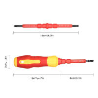 Kit De Herramientas Para Eléctricos 13pcs 1000V Con Destornilladores Aislados Magnéticos Y Bits De Phillips Pozidriv Torx - details 6
