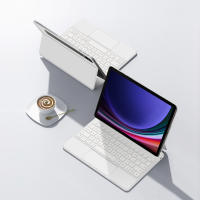 Teclado Mágico HUWEI Para Tableta Samsung Galaxy Tab S9 FE plus S7 FE S8 12.4'' Funda Inteligente Con Teclado Portugués Español Coreano Compatible Con Modelos S7 S8 S9 - details 17