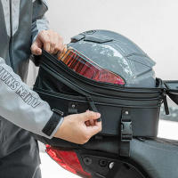 Bolsa De Motocicleta En Fibra De Carbono Negro 35L EVA Bolsa De Espalda Para Bicicleta Eléctrica Bolsa De Casco Viaje Fanny Pack Hip Bag - details 7