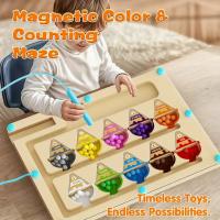 Juego Educativo De Madera Con Laberinto Magnético De Colores Y Formas Para Niños Mayores De 3 Años Herramienta Para El Desarrollo De Los Habilidades Motoras Finas - details 17