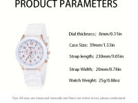 Set De Joyas Para Mujer Con Reloj De Cuarzo De Lujo Correa De Silicona Mariposa Sin Caja Reloj De Pulsera De Moda Y Casual - details 1