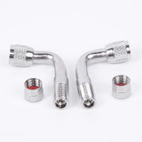 2pcs Adaptador De Extensión De Válvula De Neumático Para Motocicleta Y Coche 90 Grados Extensor De Válvula De Neumático De Ángulo De 90 Grados Accesorios De Neumáticos - details 5