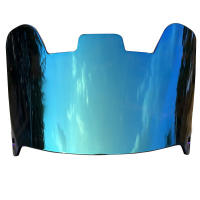 Visera De Gafas De Fútbol Universal Imitación Electroplata Arcoíris Protección Ocular Resistente a Rayones Fácil De Instalar - details 11