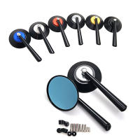 Espejo Retrovisor De Motocicleta Universal CNC De Aluminio Multicolor Ajuste Para Lados Izquierdo Y Derecho 8mm/10mm - details 0