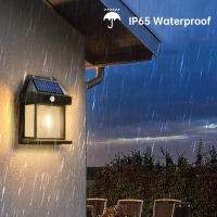 Luz De Pared Solar De Tungsteno Con Sensor De Movimiento IP65 Impermeable LED Para Patio Pared De Madera Porche Granero Balcón - details 0