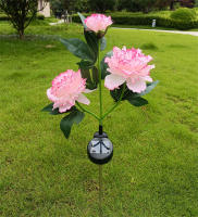 Lámpara De Decoración Solar LED Peonia Impermeable Para Exterior Jardín Patio Escenario De Fiesta Luz De Jardín De Hierba Trasera - details 18
