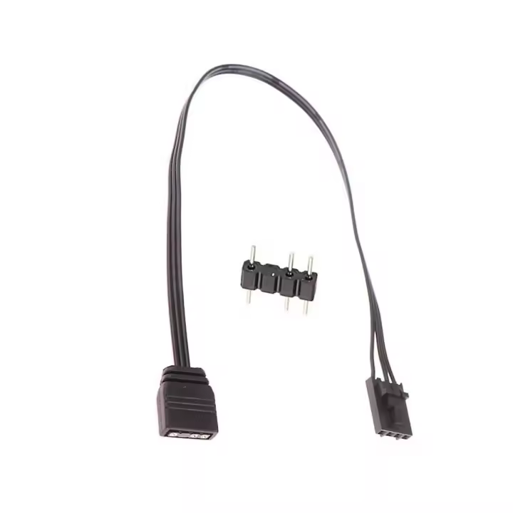 Cable adaptador RGB de 25 cm para conector RGB de 4 pines a ARGB estándar de 3 pines y 5 V. - 1