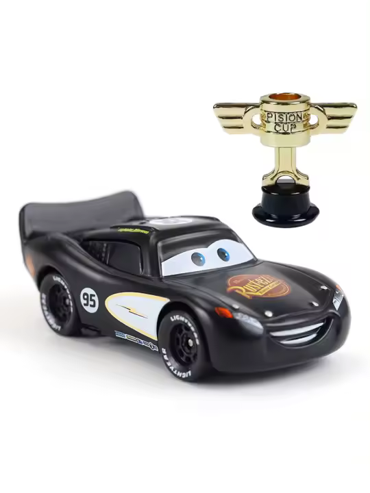 Coche De Carreras Negro McQueen Generación 1 Modelo De Película Piston Cup Set Regalo De Cumpleaños Para Niños Juguetes De Metal 1:55 - 1