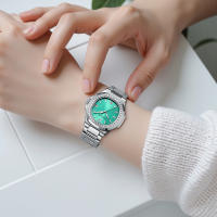 Reloj De Moda Para Mujer 2025 Marca De Lujo Negocios Luminoso Impermeable Cuadrado Calendario Reloj De Pulsera De Cuarzo Para Damas Acero Inoxidable Resistente Al Agua Con Manos Luminosas - details 5