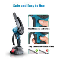 3000W 6Inch Electric Chain Saw Handheld Portable Mini Chainsaw Tree Wood Cutter Pruning Garden Power Tool For Makita 18V Battery - details 9