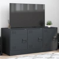 vidaXL Mueble para TV de acero 99x39x44 cm en color Amarillo mostaza/Rosa/Negro y más | almacenamiento funcional diseño moderno para baño dormitorio sala - details 4