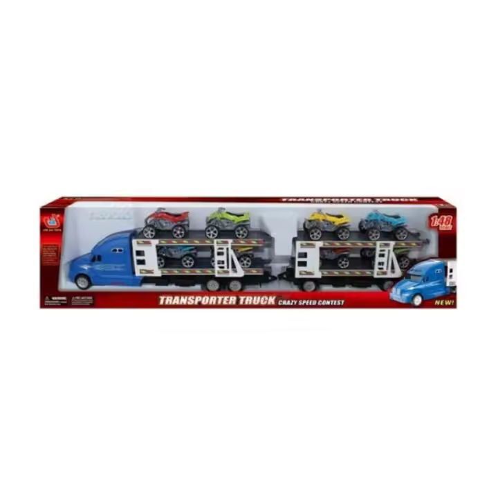 CAMIÓN TRÁILER REMOLQUE CON 8 QUADS - 1