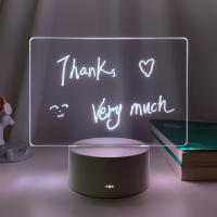 Lámpara De Escritorio Blanca Rewritable Con Tablero De Mensajes Luz Nocturna Para Habitación De Niñas Decoración De Pared Regalo Luz Suave Para Dormir - details 6