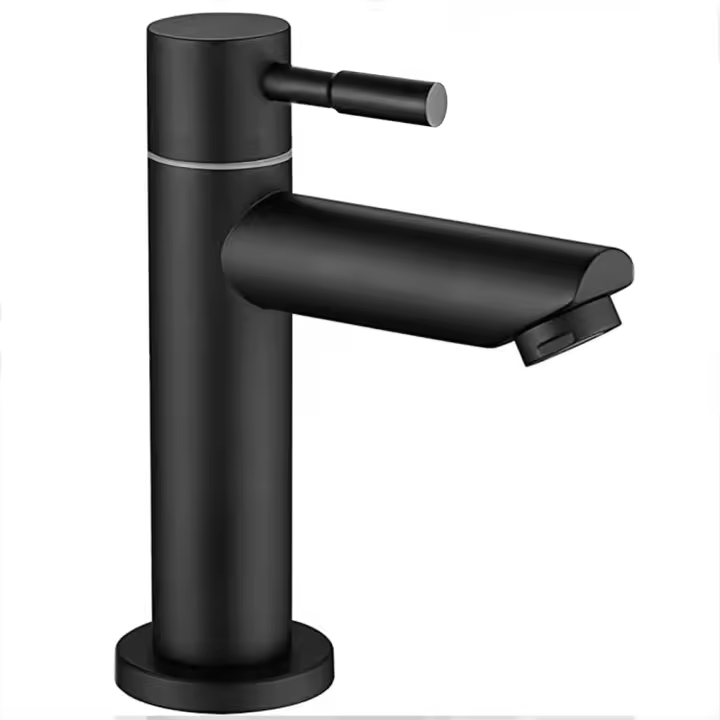 Grifo Lavabo Encimera Refrigeración Único Maple Inoxidable 304 60cm Negro - 1