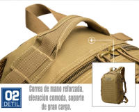 Mochila Táctica Militar Negro 35L para Actividades al Aire Libre - Ideal para Ciclismo, Montaña, Senderismo, Camping y Trekking - Unisex - details 1