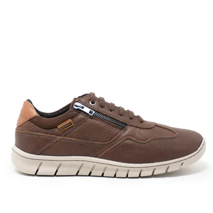 Sneakers hombre BAERCHI 1351 CASUAL SPORT CORDON Y CREMALLERA MARRON 30887 23I - 1