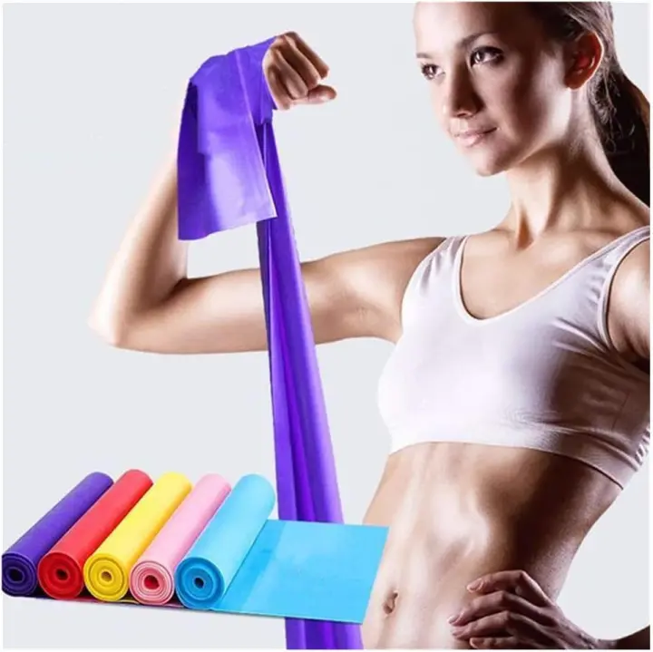 Bandas de resistencia, bandas de ejercicio para entrenamiento de fuerza, yoga, pilates, entrenamiento en el gimnasio, fitness, aeróbicos, estiramientos, entrenamiento en casa, bandas elásticas de látex - 1