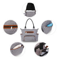 Set De 7 Bolsos Para Mudar El Bebé Multifuncional Tote Bag Mummy Bolsa De Viaje Con Alforja Para Bebé Material De Tela Cierre De Cremallera - details 16