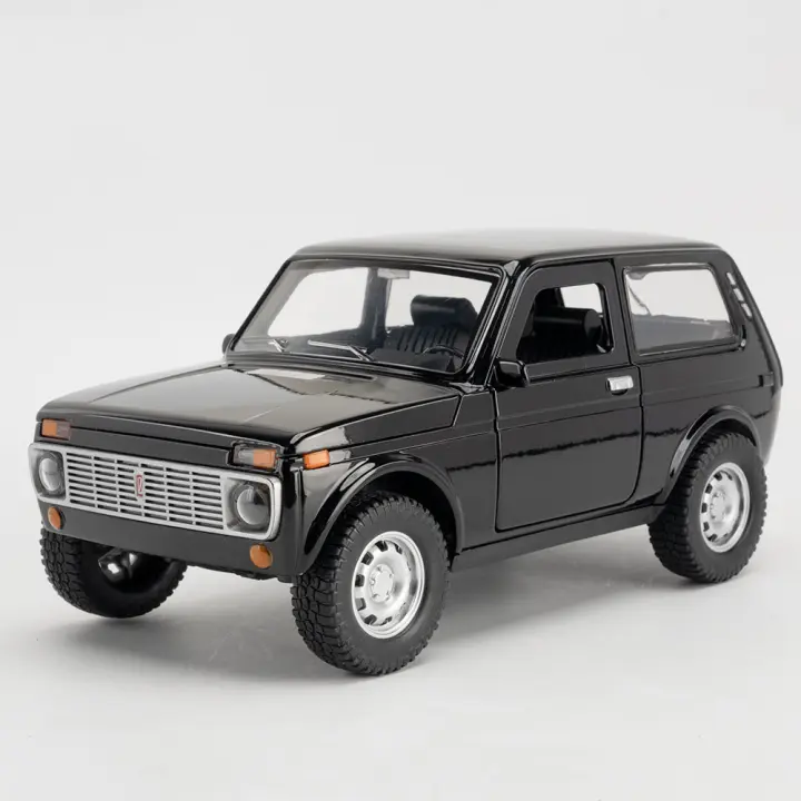 Coche De Juguete Lada Niva De Rusia a Escala 1:18 Con Funciones De Retroceso Puertas Abiertas Luz Y Sonido Metal Para Niños - 1