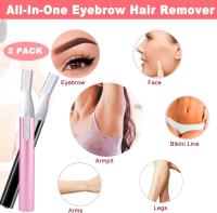 Recortador eléctrico de Cejas para Mujeres y hambres, mini depiladora para bikini y facial, removedor para diversas áreas del cuerpo: Barbilla, melocotón, labios - details 0
