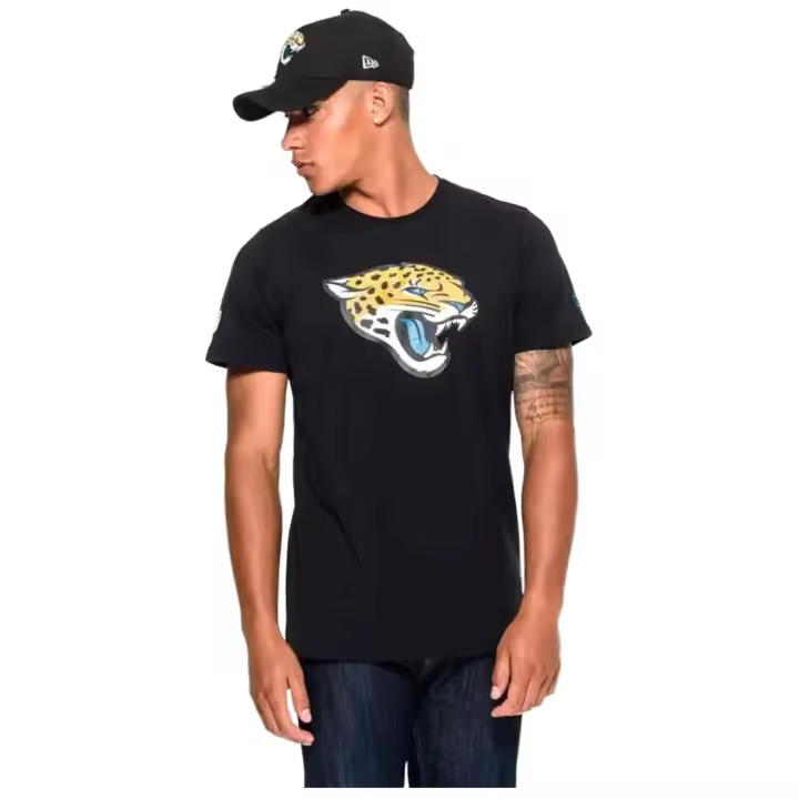 Camiseta de Manga Corta New Era Nfl Jacksonville Jaguars para hombre en color negro - 1
