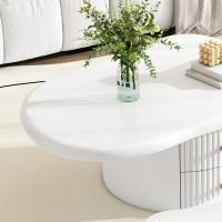 Mesa de centro en forma de Tubo irregular with 2 banquetas, 97 cm de largo, 67 cm de ancho, 32 cm de Bajo, Mesa de Centro Y 2 banquetas - details 5
