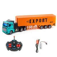 Camión RC Grande 36 Cm Control Remoto Inalámbrico 27 Mhz Para Niños Juguetes De Coche RC Carga De Contenedor Camión Transportista Para Niño Y Niña - details 3