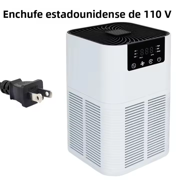 Purificador De Aire Con Generador De Iones Negativos Eliminador De Olores Y Humo Peligroso Con Filtro HEPA Para El Hogar - 1