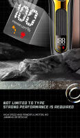 Kit De Pelacabelos Recargable Kemei Profesional Con Cuchilla DLC KM-2242 KM-2351 KM-3209 Trimmer Eléctrico Para Hombres Barbería Corte Seco Y Húmedo Indicación De Carga Tiempo De Carga 3H Y Uso 160Mins - details 17