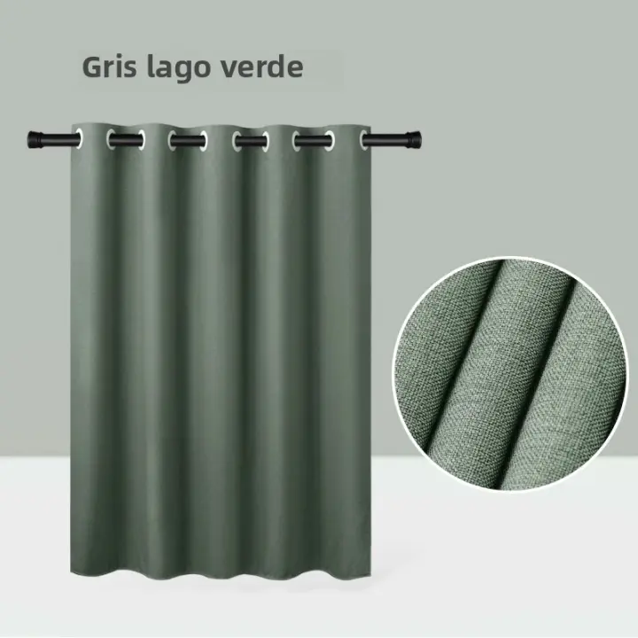 Cortina De Ducha Impermeable Y Laminada Gruesa De Lino sintético - 1