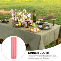 Mantel Desechable De Plástico 20 Piezas Roll/180x180cm Cubierta De Película Delgada Para Cena Decoración De Mesa (Blanco) - details 2