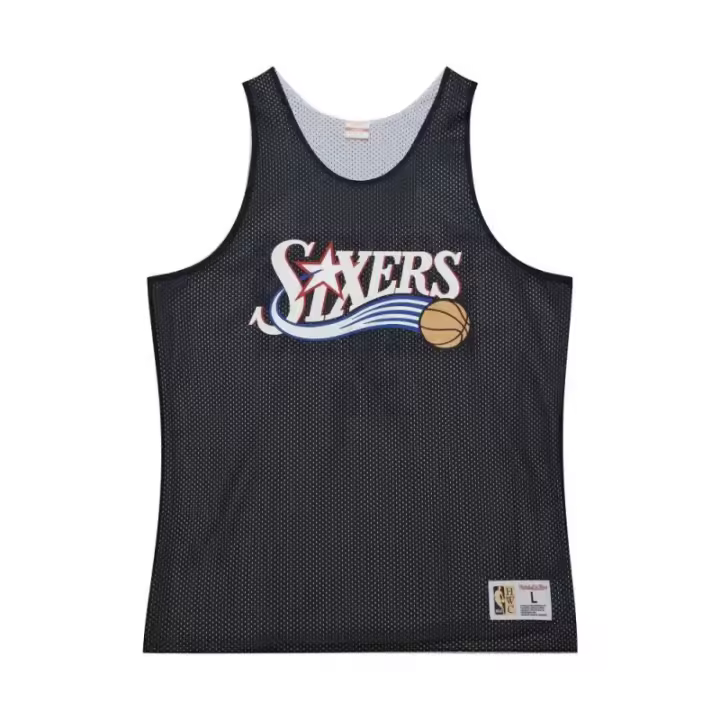 Camiseta Reversible Philadelphia Sixers NBA Mesh Tank Vintage Logo - Mitchell and Ness - 1