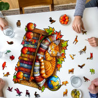Rompecabezas De Madera De Tigre Y Gato Punto De Venta En Línea Juego De Relajación Para Adultos Con Diseño Único De Forma Animal - details 4