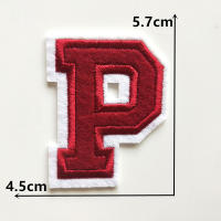 1PC Parche Bordado De Alfabeto Inglés Rojo A-Z Aplicación Para Ropa Bolsos Chaquetas Decoración De Iraón DIY Manualidades - details 16