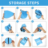Carpa Portátil Para Camping Y Uso Interior Y Exterior Fácil De Plegar Protección Contra El Sol Y La Lluvia Con Luz Para Dormir En La Cama - details 3