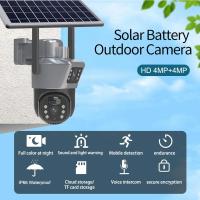 Cámara WiFi Batería Solar Lente Dual Pantallas duales Cámara Exterior PIR Detección Humana Protección de Seguridad Cámaras de Video PTZ 4K 8MP - details 0