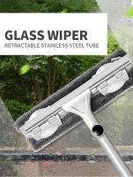 Cepillo De Limpieza De Ventanas Telescopio Mango Largo Herramienta De Limpieza Para El Hogar Con Esponja Y Aluminio - details 0