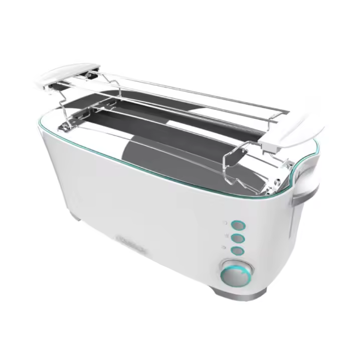 Tostadora Cecotec Toast&Taste Extra Double 1350W doble ranura 7 posiciones blanco - 1