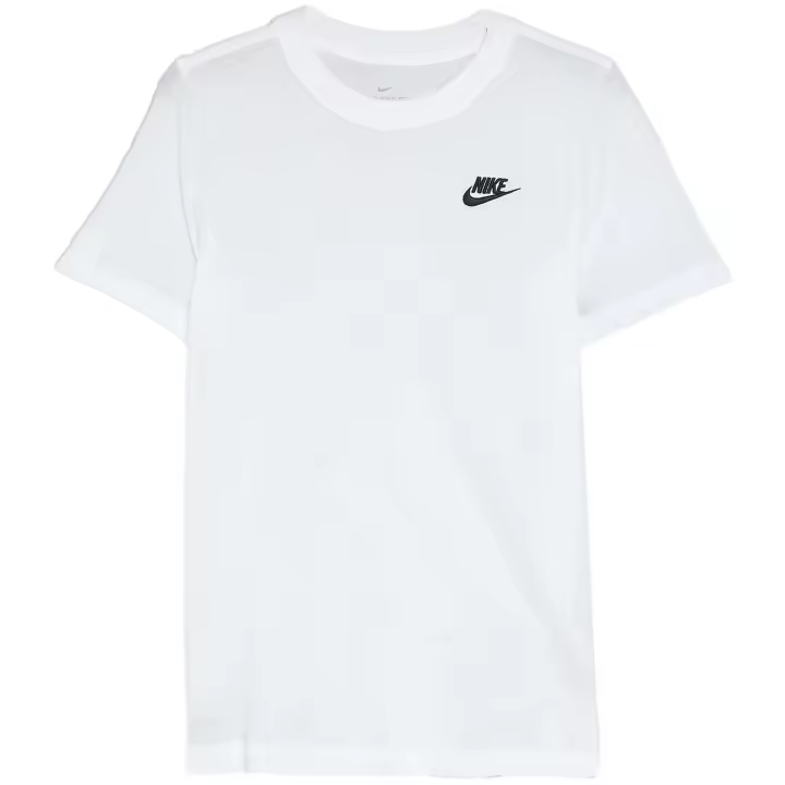 Camiseta de Manga Corta Nike Sportswear para niños unisex en color blanco - 1